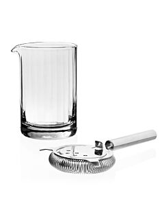 William Yeoward Crystal American Bar Corinne Martini Mixer + Strainer Set | 5.5in 16oz