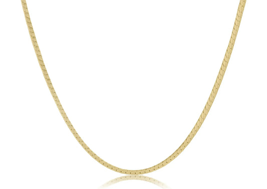 eNewton Herringbone Chain Choker Necklace | 17in