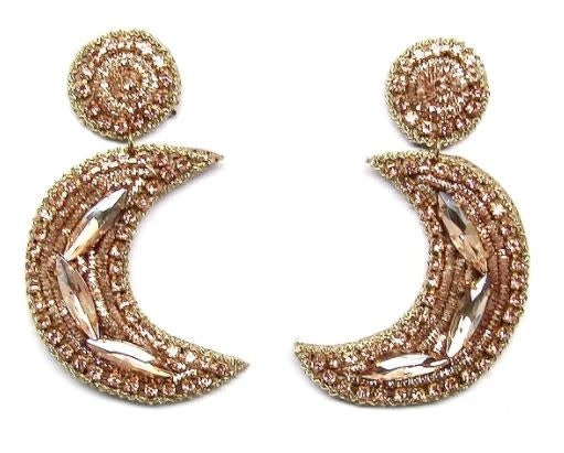 Gold Moon Earrings