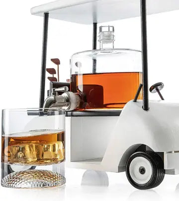 Golf Cart Whiskey Decanter + Glass Set | 29oz