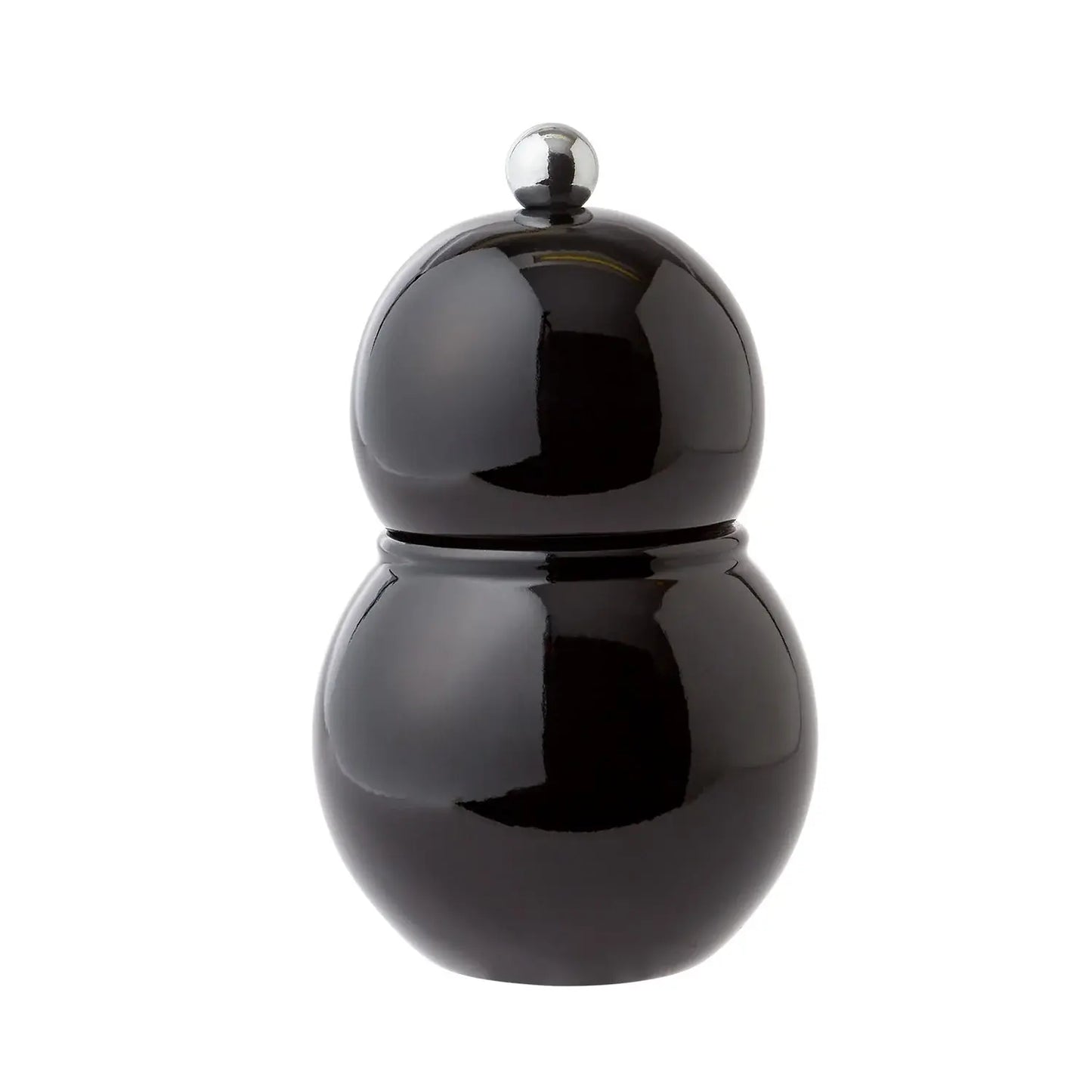 Chubbie Wood Lacquer Salt or Pepper Mill Grinder | 4.75in Black