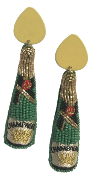 Green Champagne Earrings