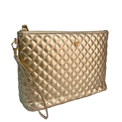 Litt Makeup Case | Gold Quilted