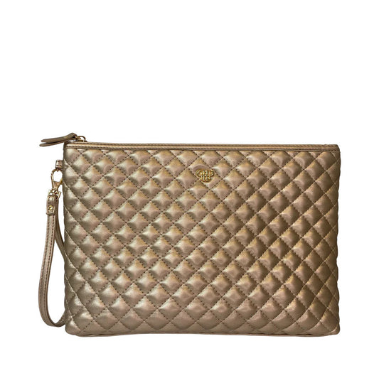 Litt Makeup Case | Gold Quilted
