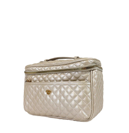 Classic Train Case | Pearl Quilted