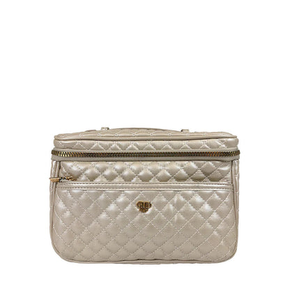 Classic Train Case | Pearl Quilted