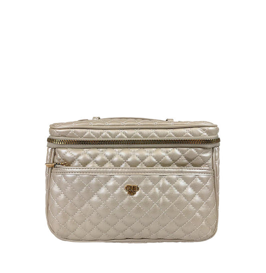 Classic Train Case | Pearl Quilted