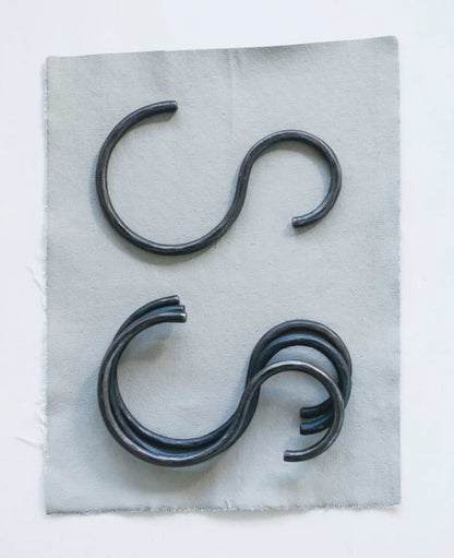 Hand-Forged Iron S Hook 4.5"