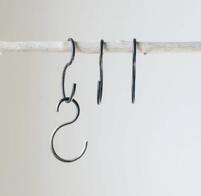 Hand-Forged Iron S Hook 4.5"