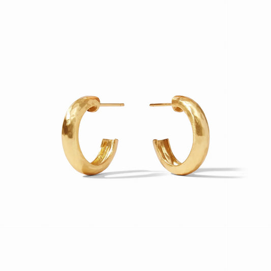 Havana Gold Hoop Earrings | .9in