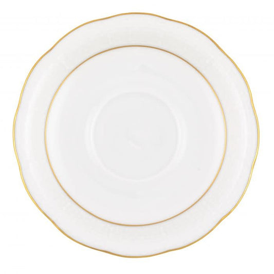 Herend Golden Edge Tea Saucer | 6in