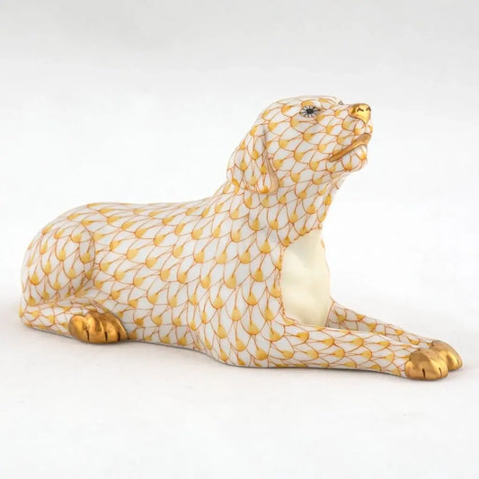 Herend Singing Labrador | 5in Butterscotch
