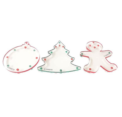 Ball, Tree, Gingerbread Frame Ornament S/3
