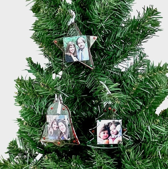 Ball, Tree, Gingerbread Frame Ornament S/3