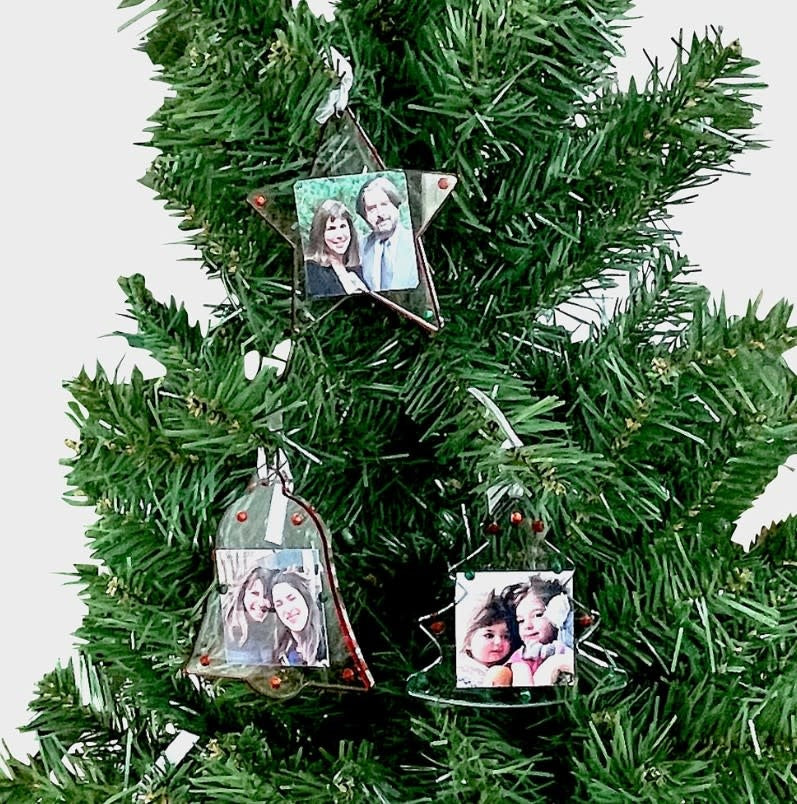 Star, Tree, Bell Frame Ornament