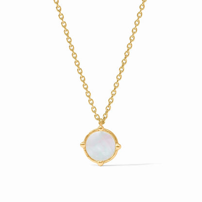Honeybee Solitaire Necklace | 16.5-17.5in Mother of Pearl
