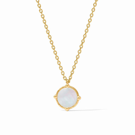Honeybee Solitaire Necklace | 16.5-17.5in Mother of Pearl