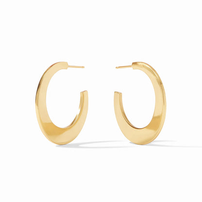 Luna Gold Hoop Earrings | 1.3in