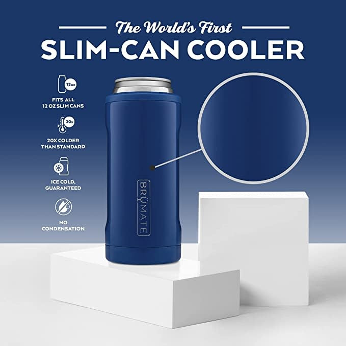 BruMate 12oz Slim Can Cooler Royal Blue