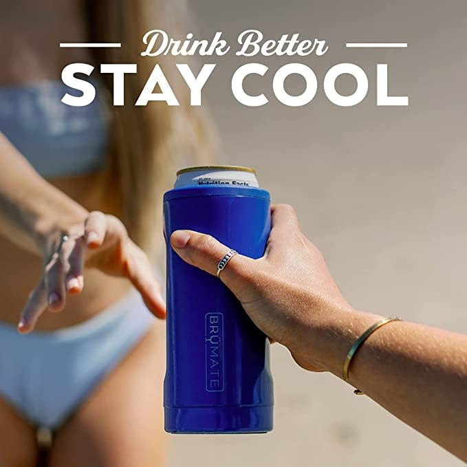 BruMate 12oz Slim Can Cooler Royal Blue