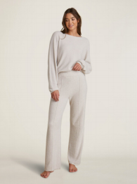 CCL Wide Leg Seamed Pant Almond