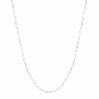 Pipa Chain Necklace, 16-8" White Painted