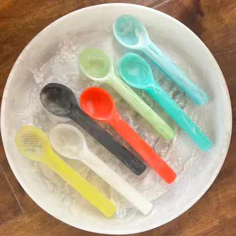 Resin Ice Cream Scoop  Mint Swirl