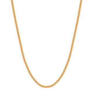 Pipa Chain Necklace, 16-8" Orange Painted