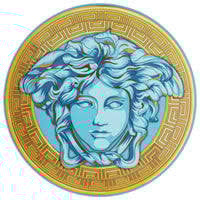Versace Medusa Amplifed Coin Bread + Butter Plate | 6.7in Blue