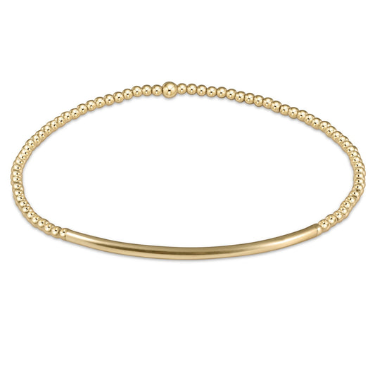eNewton Classic Smooth Bliss Bar 2mm Bead Bracelet