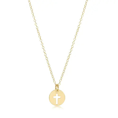 16" Blessed Charm Necklace | Gold