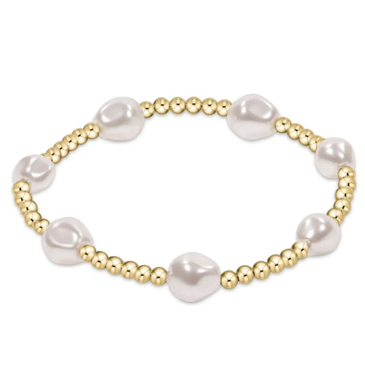 eNewton Extends Admire 3mm Bead Bracelet | Pearl