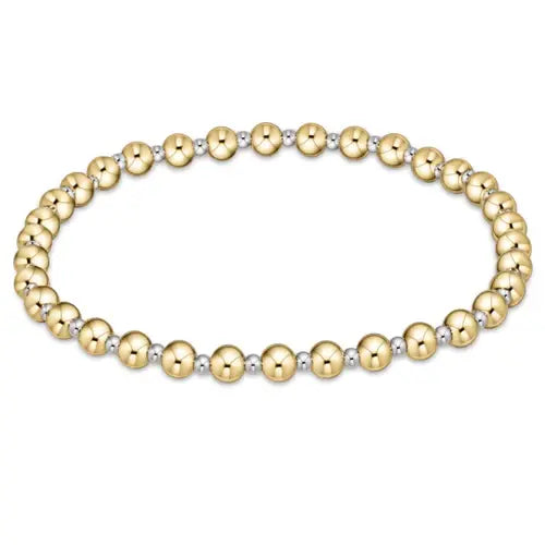 eNewton Classic Grateful Bead Bracelet | 4mm Mixed Metal