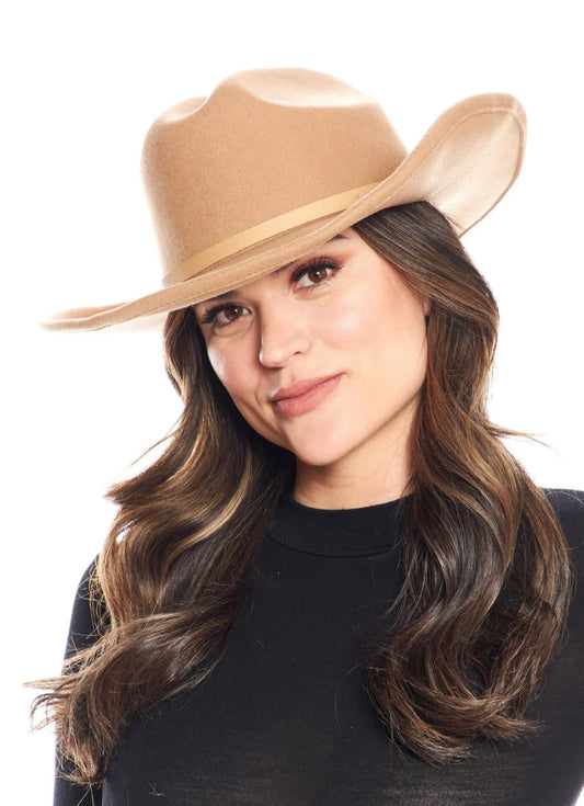 Western Buckle Hat | Camel