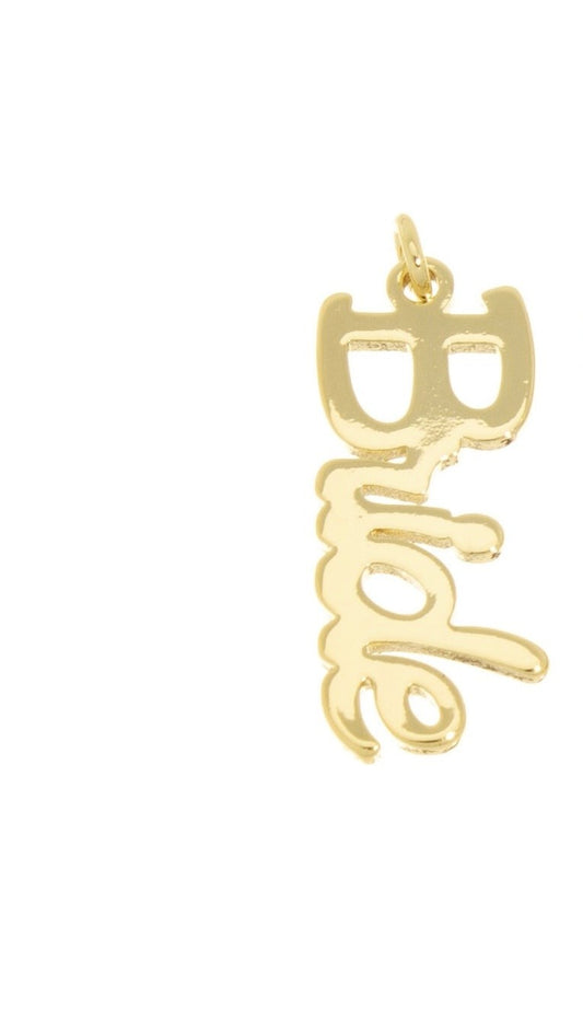 Bride Word Charm Pendant