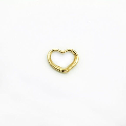 Open Bubble Heart Charm Pendant