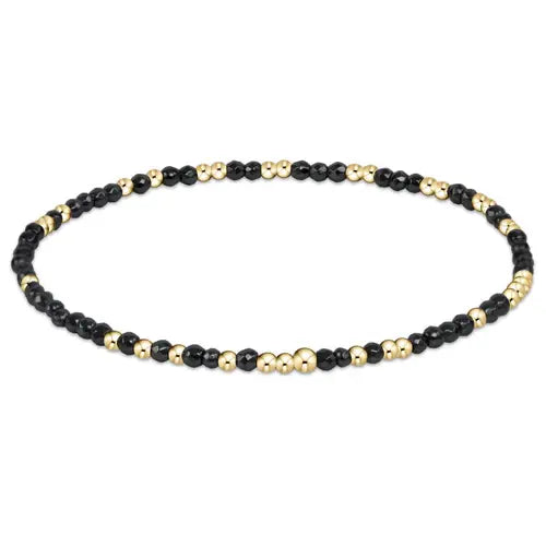 Hope Unwritten Gemstone Bead Bracelet | 2mm Faceted Hematite