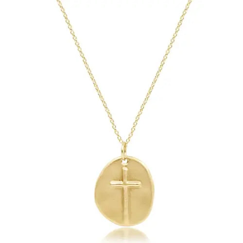 eNewton Inspire Cross Charm Necklace | 16in