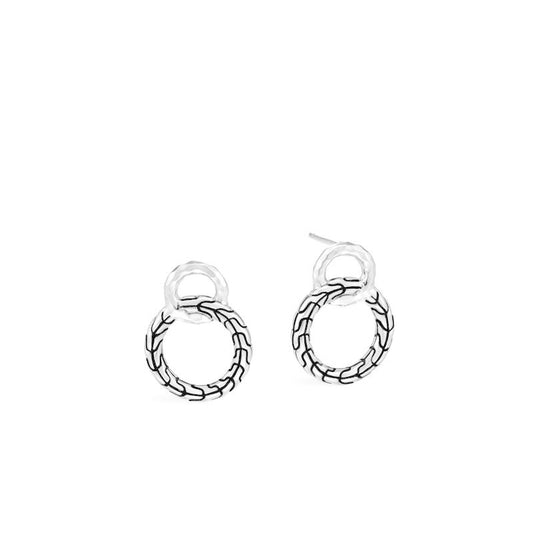 Classic Chain Interlinking Stud Earrings