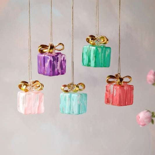 Gift Box Ornament Assorted 3"