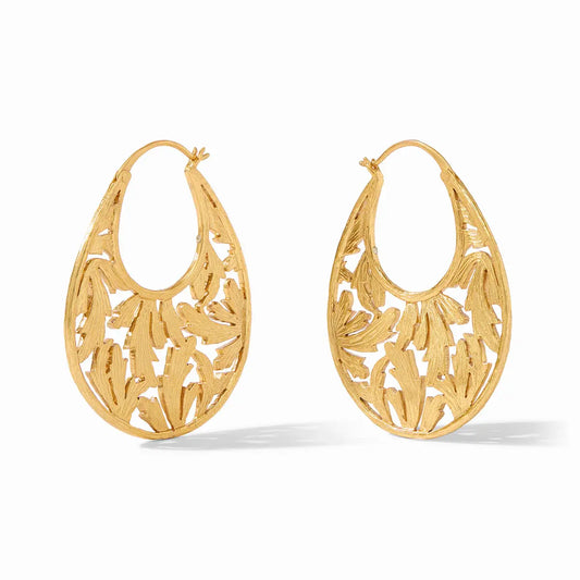 Ivy Statement Hoop | Gold
