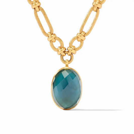 Ivy Statement Ring | Iridescent Peacock Blue