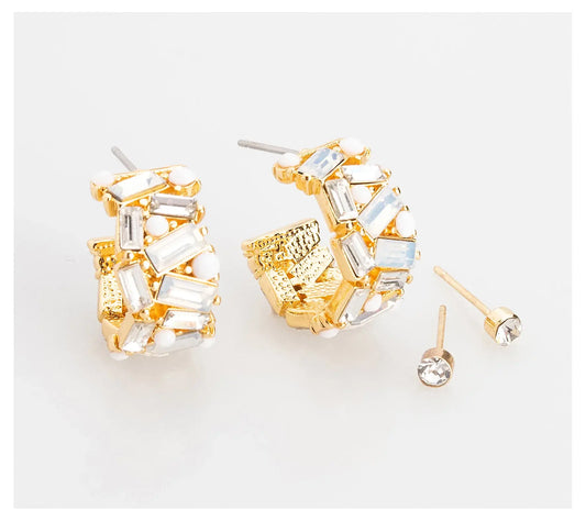 Glam Hoop Duet | Crystal