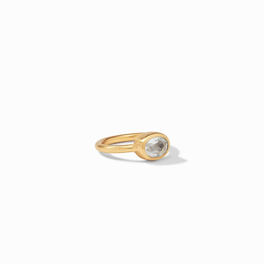 Jewel Stack Ring Gold Cubic Zirconia Size 7