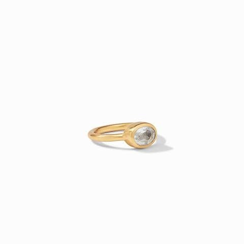 Jewel Stack Ring Gold Cubic Zirconia Size 6