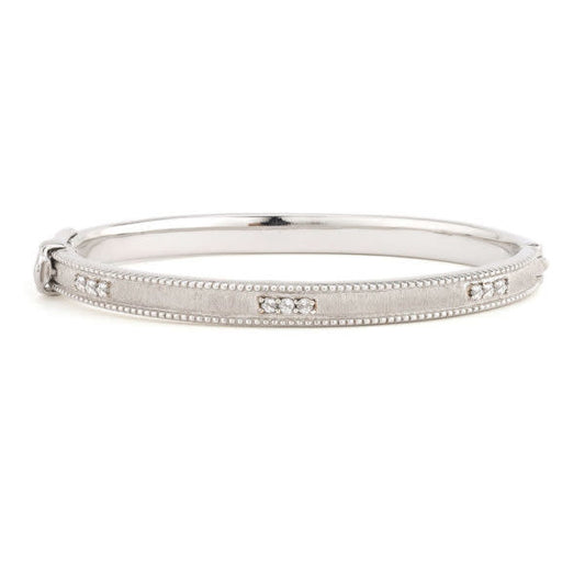 Sterling Silver Simple Lisse Bangle Bracelet