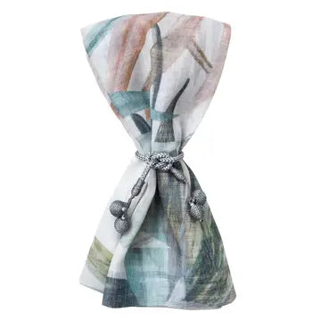 Jungle Napkin Set of 4 | White + Pastels 20x20in