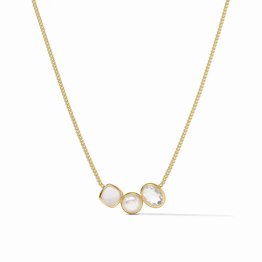 Kaleidoscope Delicate Necklace | 16.5-17.5in Iridescent Clear Crystal