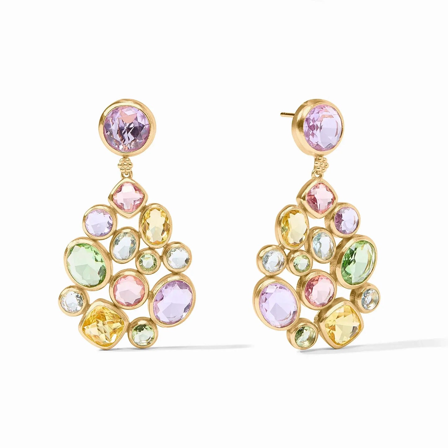 Kaleidoscope Statement Earrings | 2.1in Multi Stone