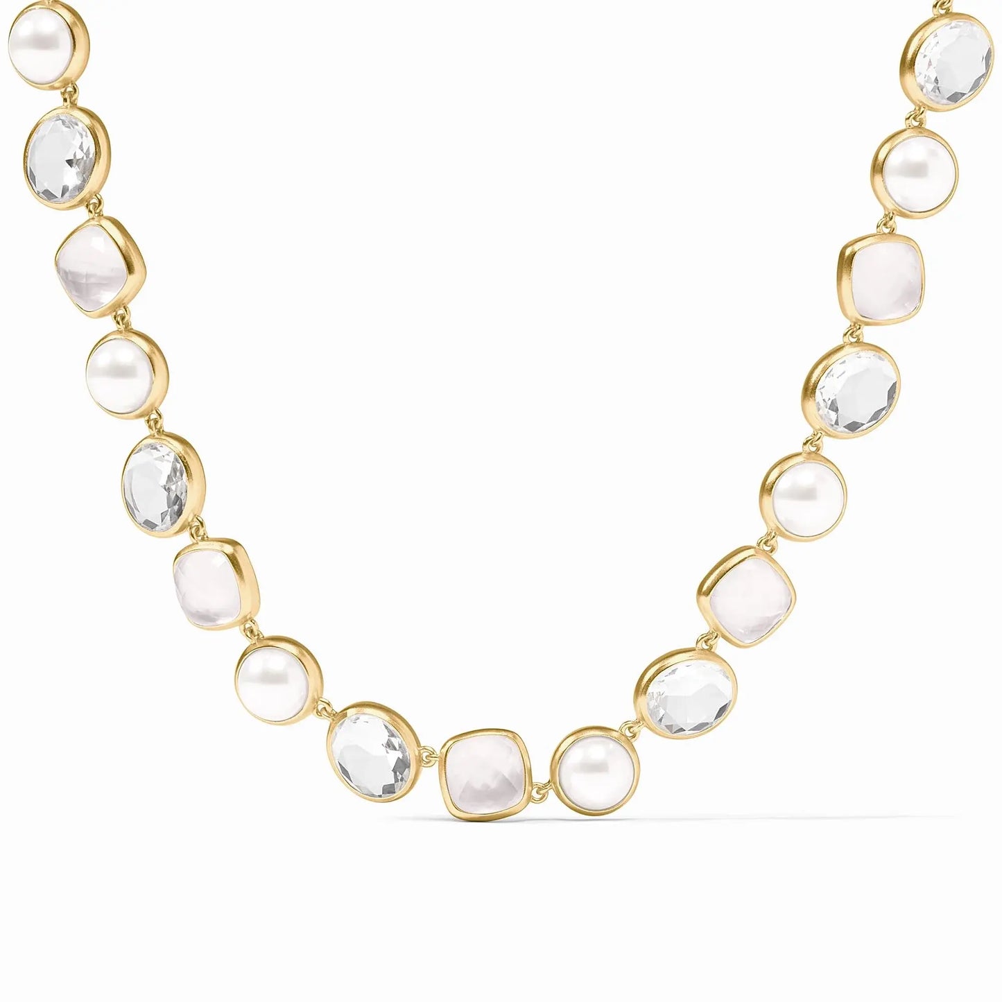 Kaleidoscope Tennis Necklace | 17.8-20in Iridescent Clear Crystal